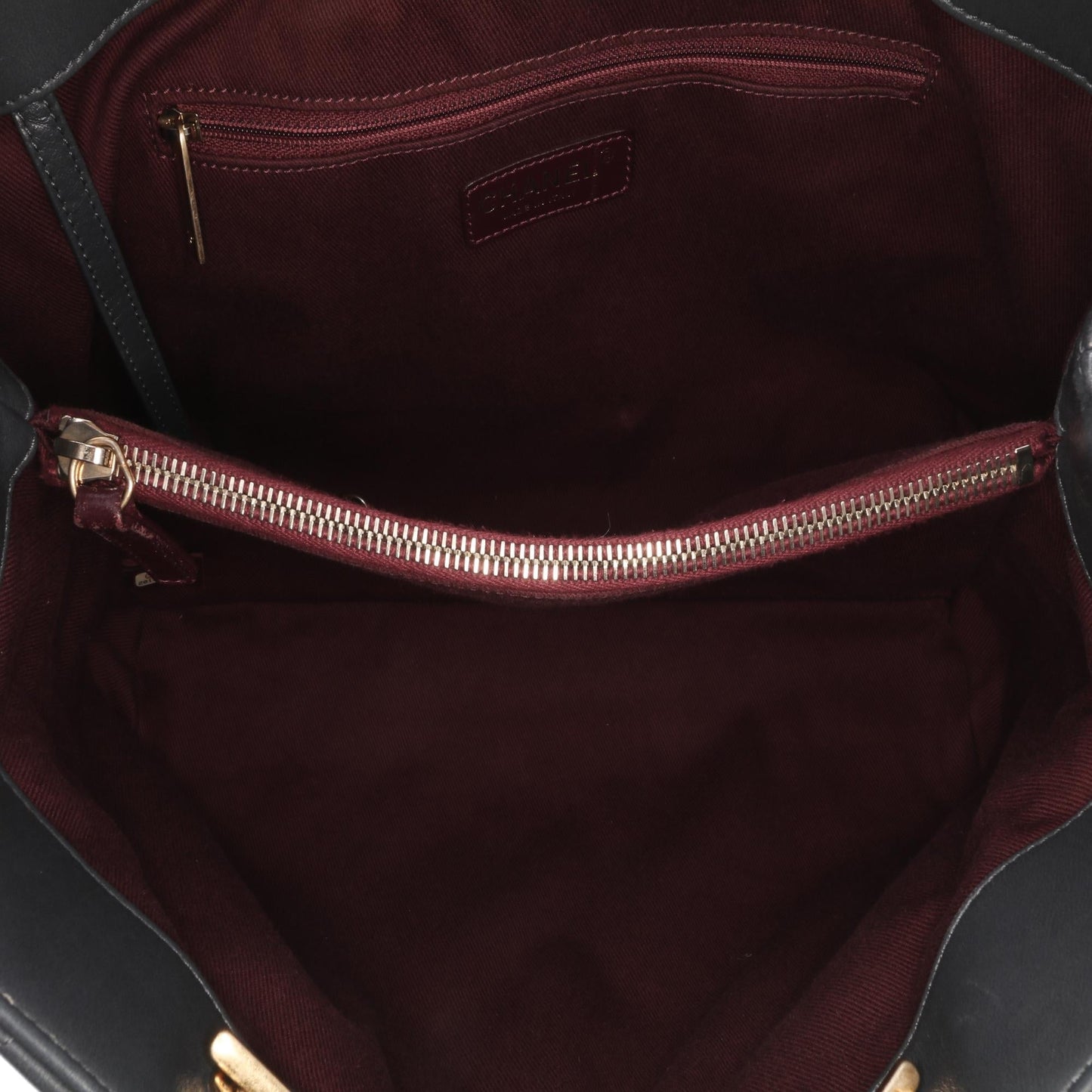 Chanel Cc Quilted Lambskin Pin Tuck Tote