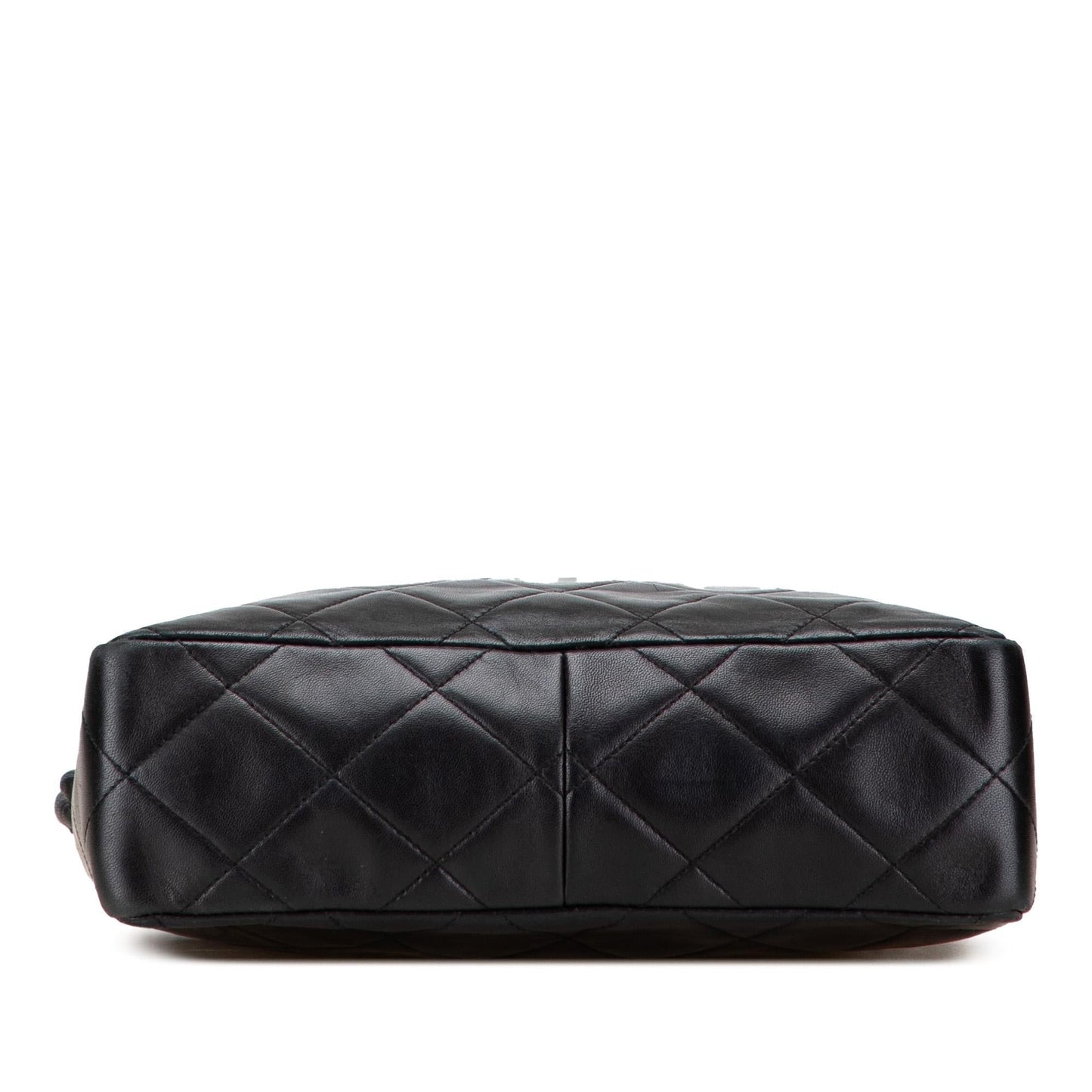 Chanel Cc Quilted Lambskin Twisted Strap Crossbody