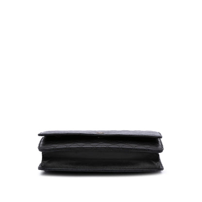 Chanel Cc Quilted Lambskin Wallet On Chain