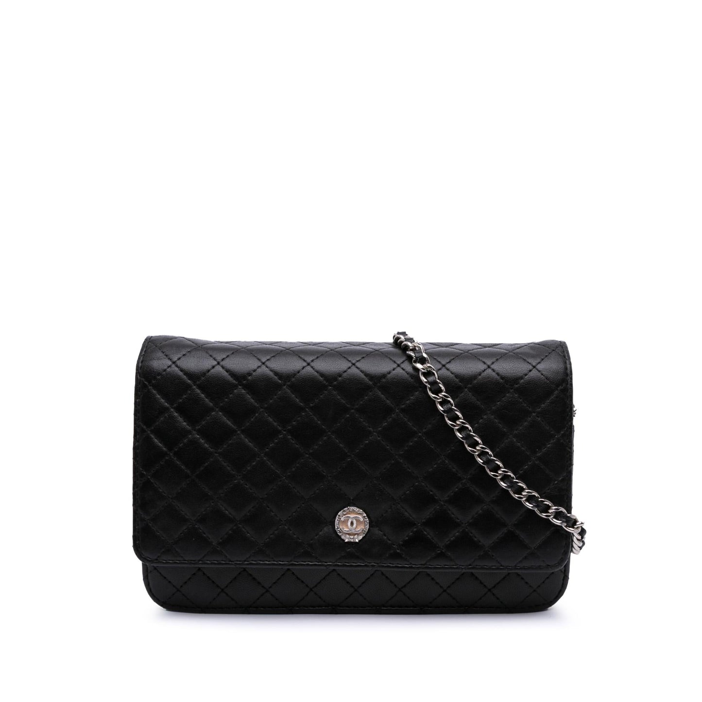 Chanel Cc Quilted Lambskin Wallet On Chain