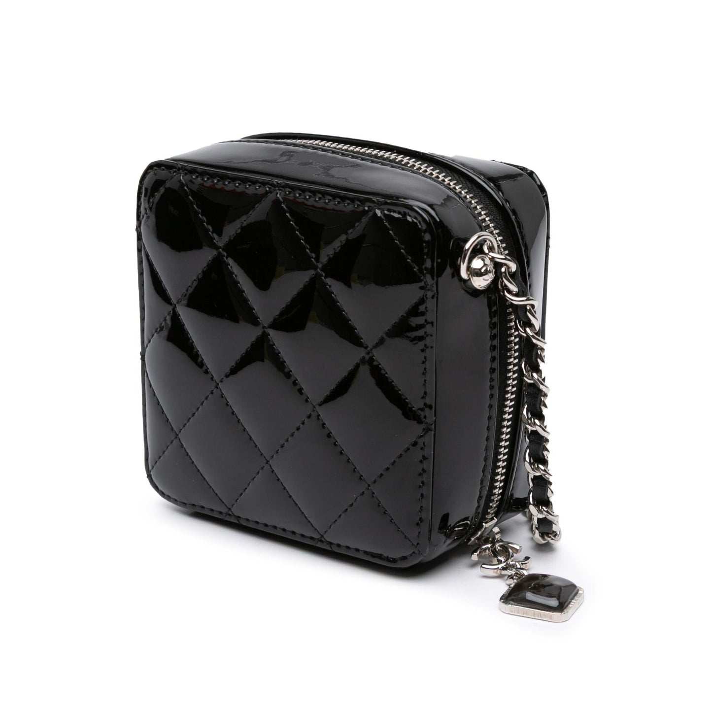 Chanel Gabrielle Patent Leather Black Shoulder Bag Style 20