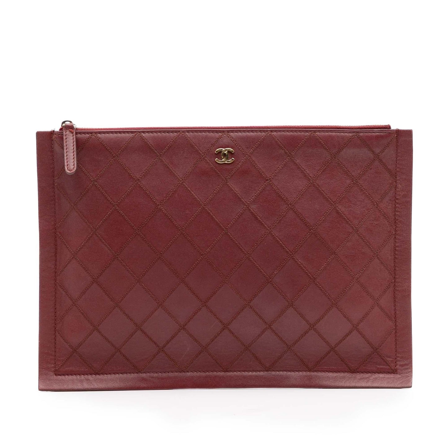 Chanel Gabrielle Lambskin Red Shoulder Bag Style 10