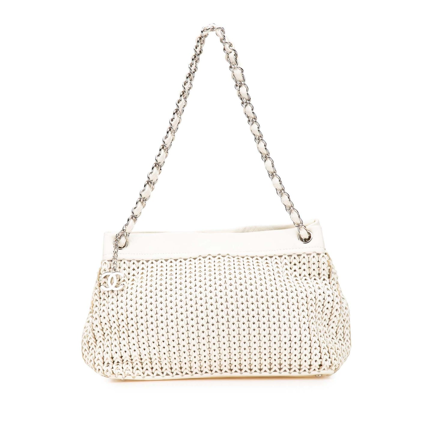 Chanel Cc Woven Caviar Shoulder Bag