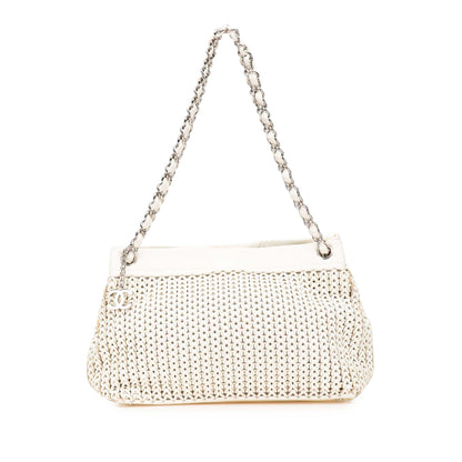 Chanel Cc Woven Caviar Shoulder Bag