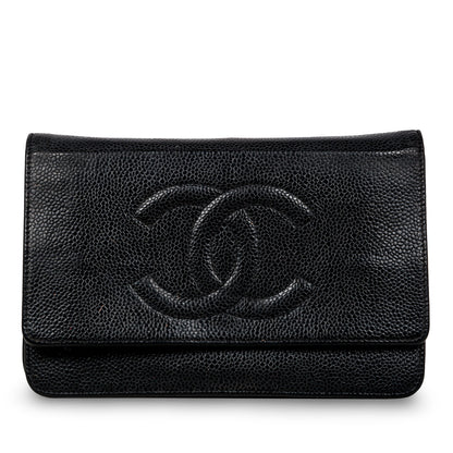 Chanel Wallet On Chain Caviar Black Crossbody Style 3