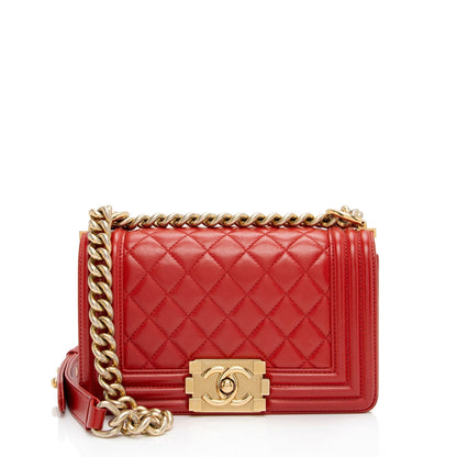 Chanel Calfskin Boy Small Flap Bag