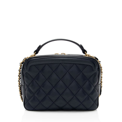 Chanel Calfskin CC Small Vanity Case (SHF-7b563I)