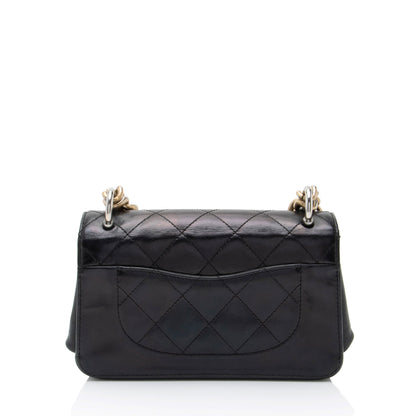 Chanel Calfskin Straight Line Mini Flap Bag