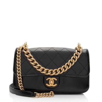 Chanel Flap Small Calfskin Shoulder Bag Style