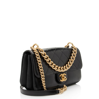 Chanel Flap Small Calfskin Shoulder Bag Style