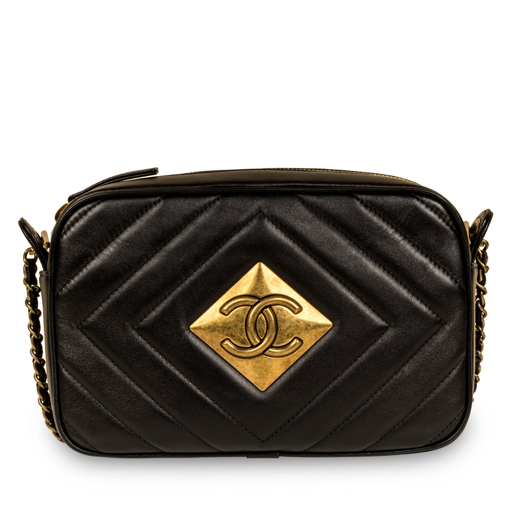 Chanel Boy Lambskin Black Crossbody Lambskin