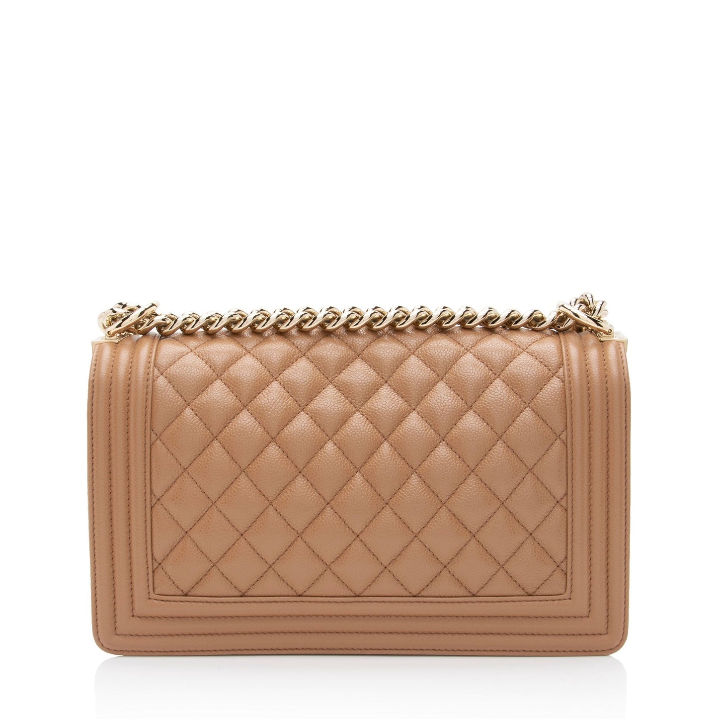 Chanel Boy Bag Caviar Gold Shoulder Bag Style 2