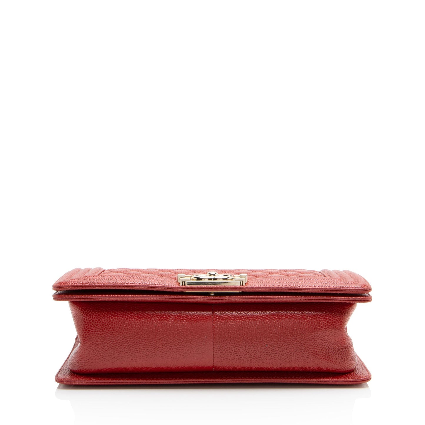 Chanel Boy Bag Caviar Gold Shoulder Bag