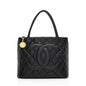 CHANEL CAVIAR LEATHER MEDALLION TOTE BAG