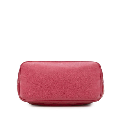 Chanel Gabrielle Caviar Red Tote Bag Caviar