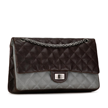 Chanel Caviar And Iridescent Calfskin Reissue 2 55 Double Flap 226