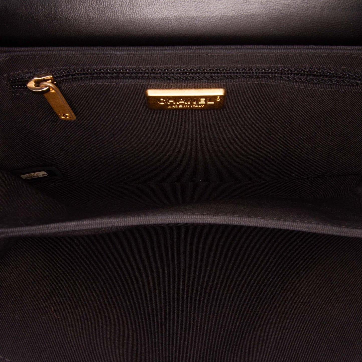 Chanel Chevron Lambskin Cc Medallion Button Flap Clutch