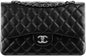 Chanel Classic Jumbo Double Flap Bag Black SiLouis Vuittoner Hardware