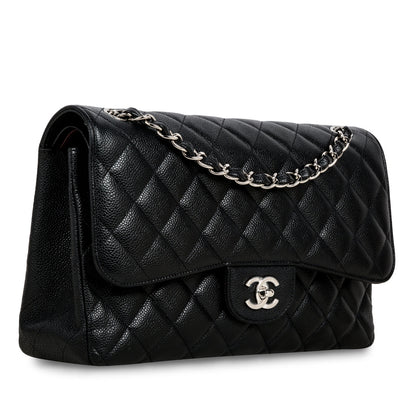 Chanel Classic Flap Caviar Black Shoulder Bag Style 32