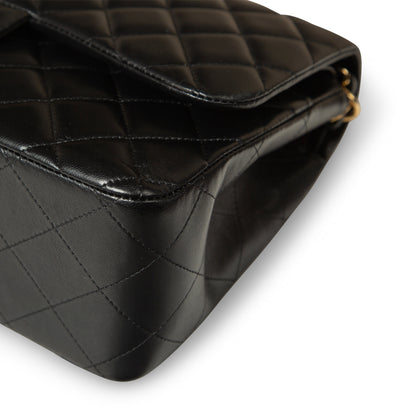 Chanel Classic Flap Lambskin Black Shoulder Bag Style 48