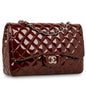 Chanel Classic Flap Patent Leather Black Shoulder Bag Patent Leather
