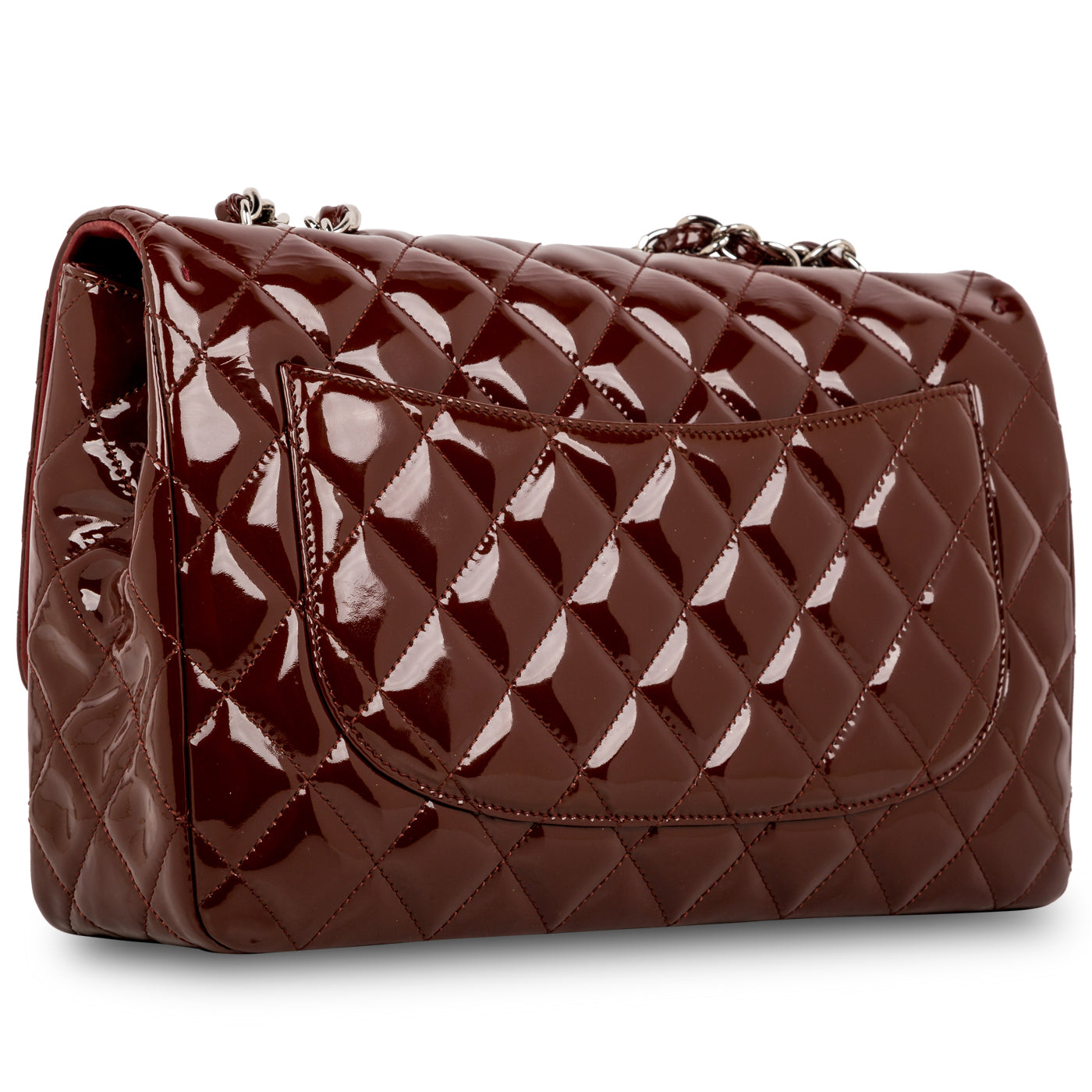 Chanel Classic Flap Patent Leather Black Shoulder Bag Patent Leather