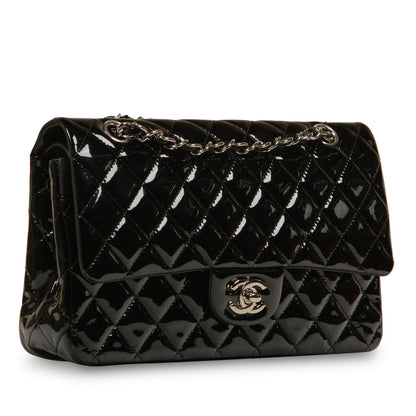 Chanel Classic Flap Bag - Medium - Patent Black