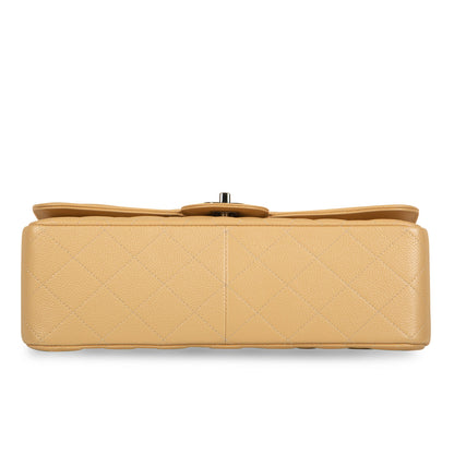 Chanel Classic Flap Lambskin Silver Shoulder Bag Style 9