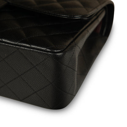 Chanel Classic Flap Caviar Black Shoulder Bag Style 40