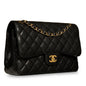 Chanel Classic Flap Lambskin Black Shoulder Bag Style 50