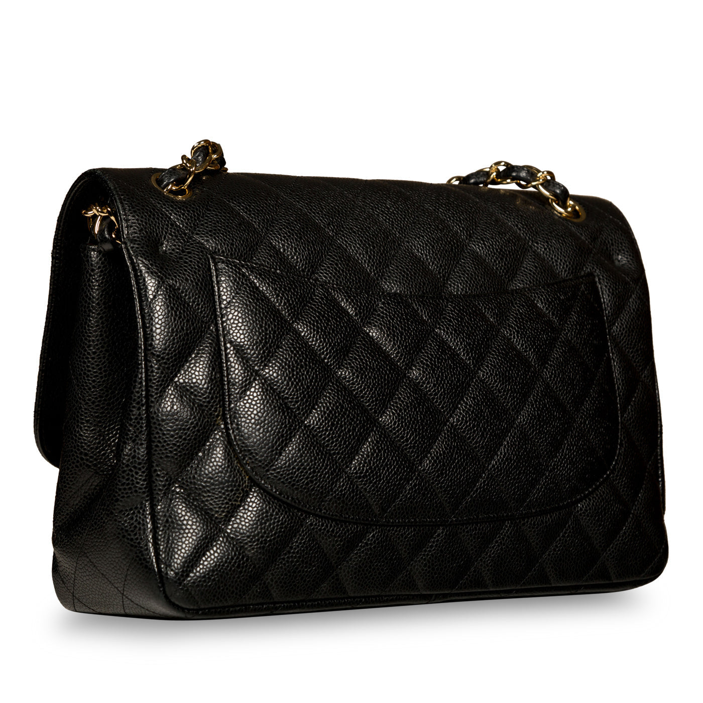 Chanel Classic Flap Lambskin Black Shoulder Bag Style 50