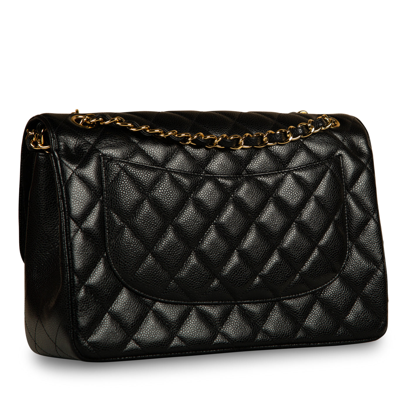 Chanel Classic Flap Caviar Black Shoulder Bag Style 27