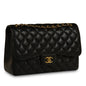 Chanel Classic Flap Lambskin Black Shoulder Bag Style 72