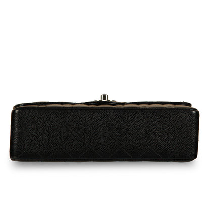 Chanel Classic Flap Caviar Black Shoulder Bag Style 124