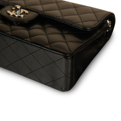 Chanel Classic Flap Caviar Black Shoulder Bag Style 124
