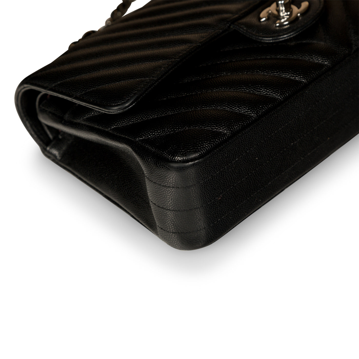 Chanel Classic Flap Caviar Black Shoulder Bag Style 82