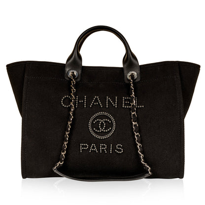 Chanel Cambon Canvas Black Tote Bag Style 4
