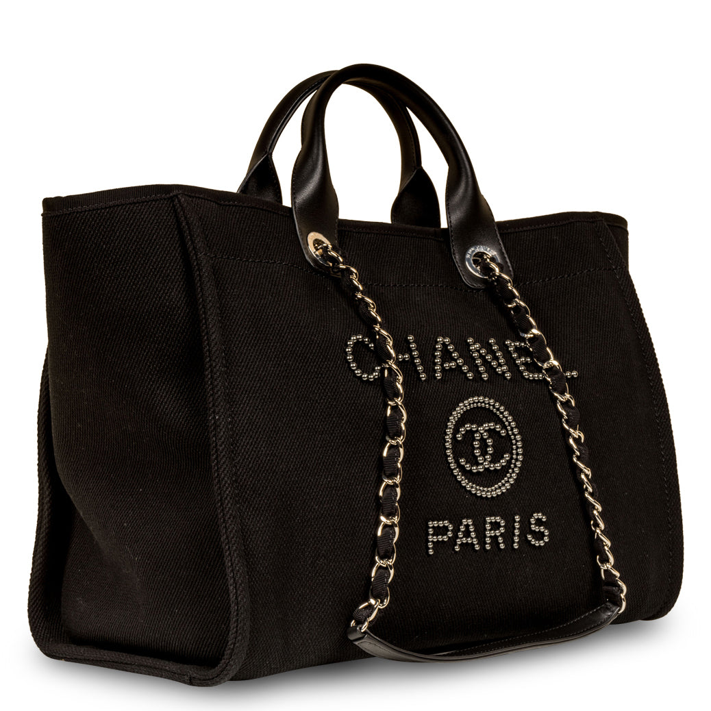 Chanel Cambon Canvas Black Tote Bag Style 4