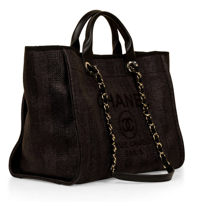 Chanel Cambon Canvas Black Tote Bag Style 3
