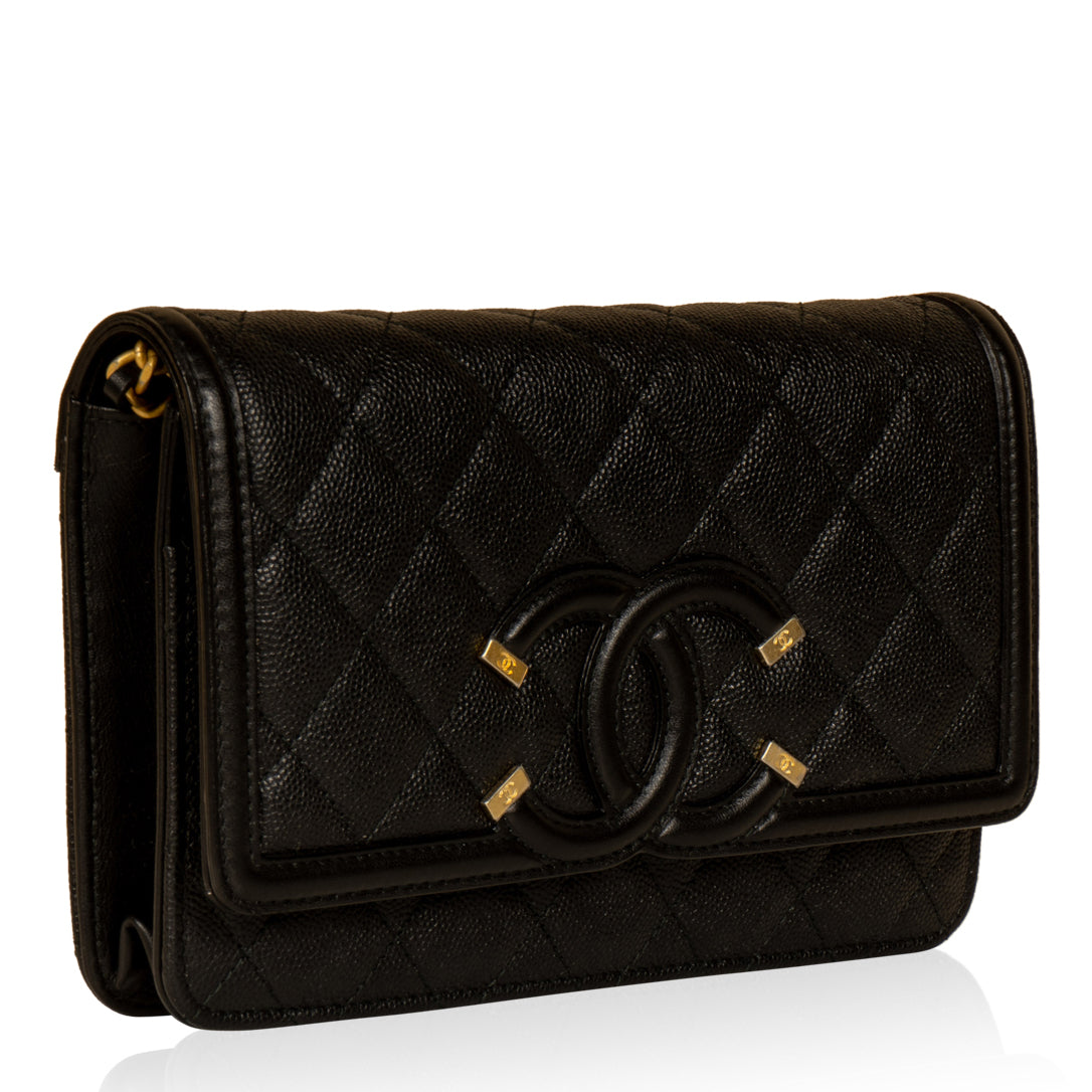 Chanel Classic Flap Caviar Black Crossbody