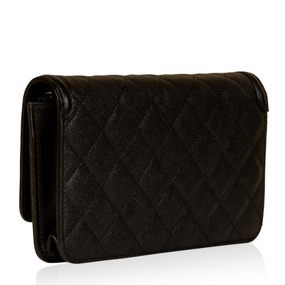 Chanel Classic Flap Caviar Black Crossbody