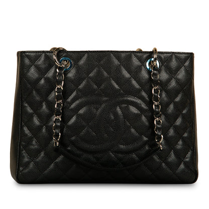 Chanel Timeless Caviar Black Tote Bag Style 23