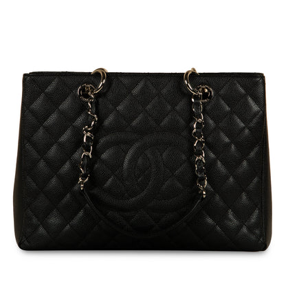 Chanel Timeless Caviar Black Tote Bag Style 24