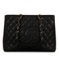 Chanel Timeless Caviar Black Tote Bag Style 24