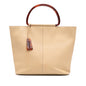 Chanel Grained Calfskin Tortoise Top Handle Tote