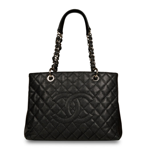 Chanel Timeless Caviar Black Tote Bag Style 3