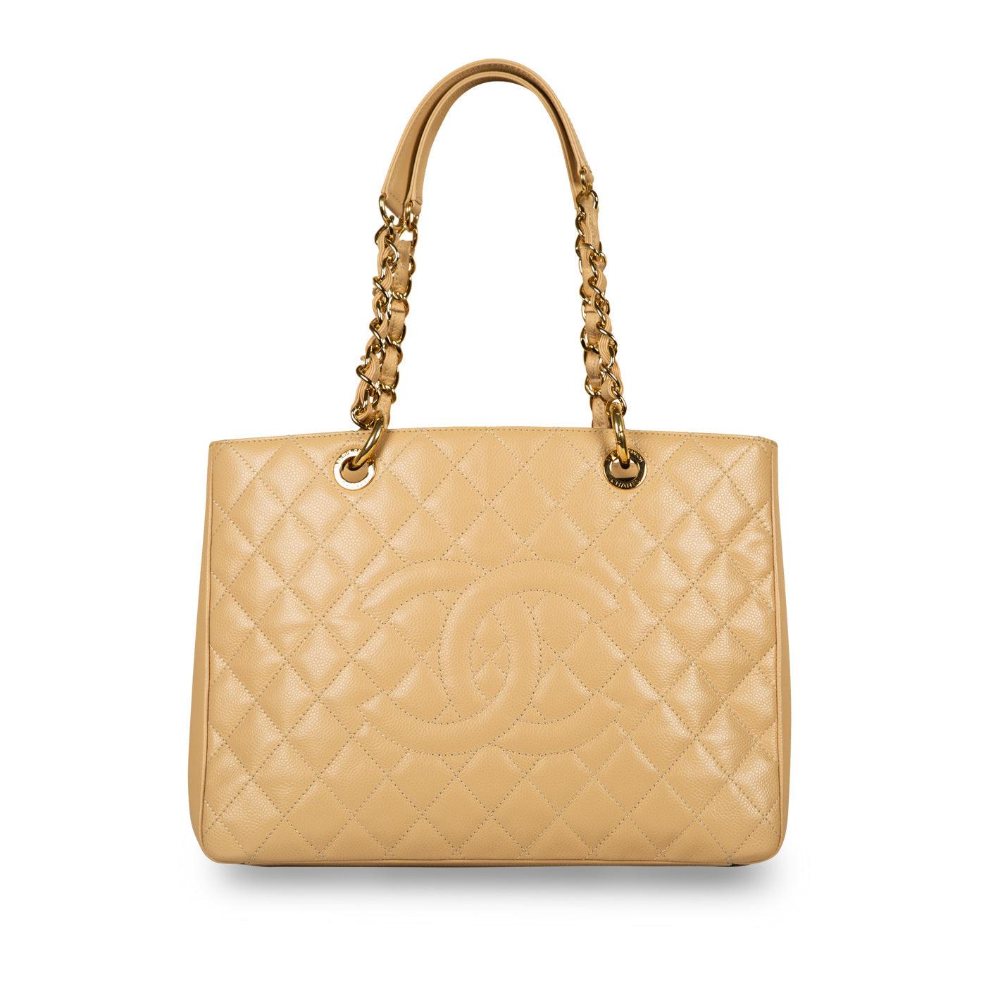 Chanel Timeless Caviar Gold Tote Bag Style 6