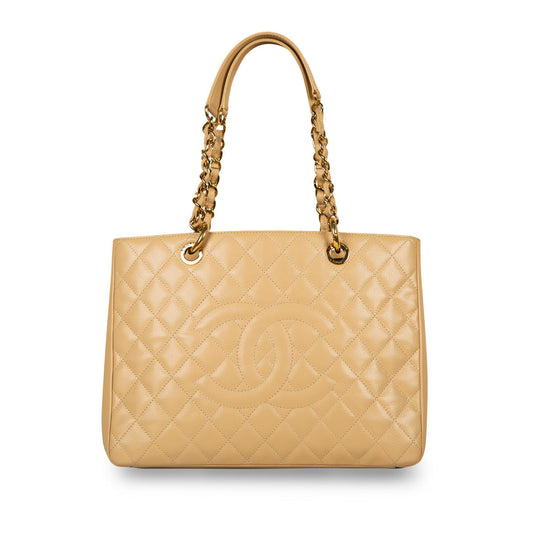 Chanel Timeless Caviar Gold Tote Bag Style 6