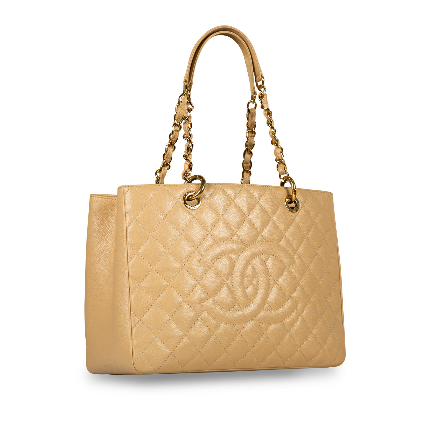 Chanel Timeless Caviar Gold Tote Bag Style 6
