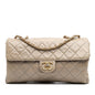Chanel Jumbo Cc Quilted Calfskin Straight Flap